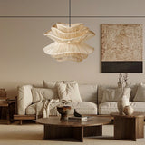 Load image into Gallery viewer, Flower Rattan Pendant Light, Wicker Lampshade Chandelier