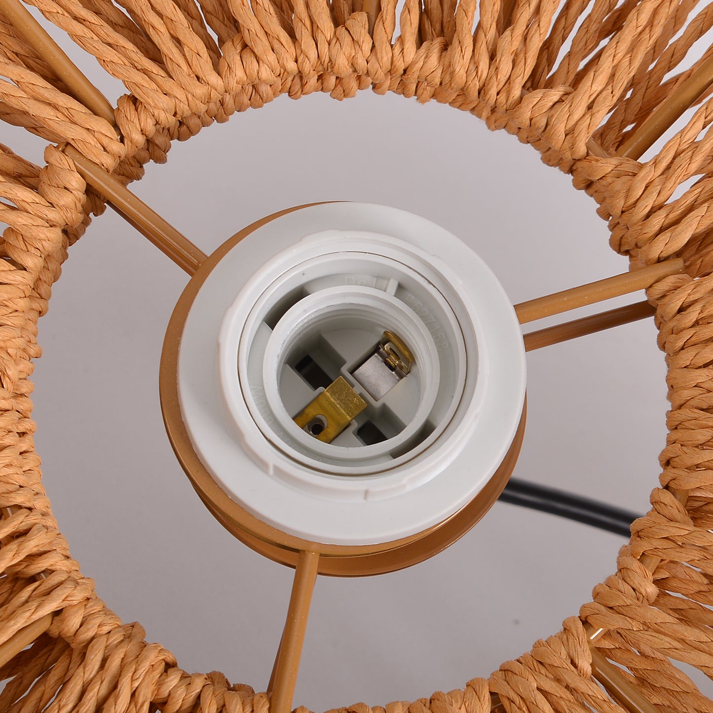Double Tier Hemp Rope Pendant Light