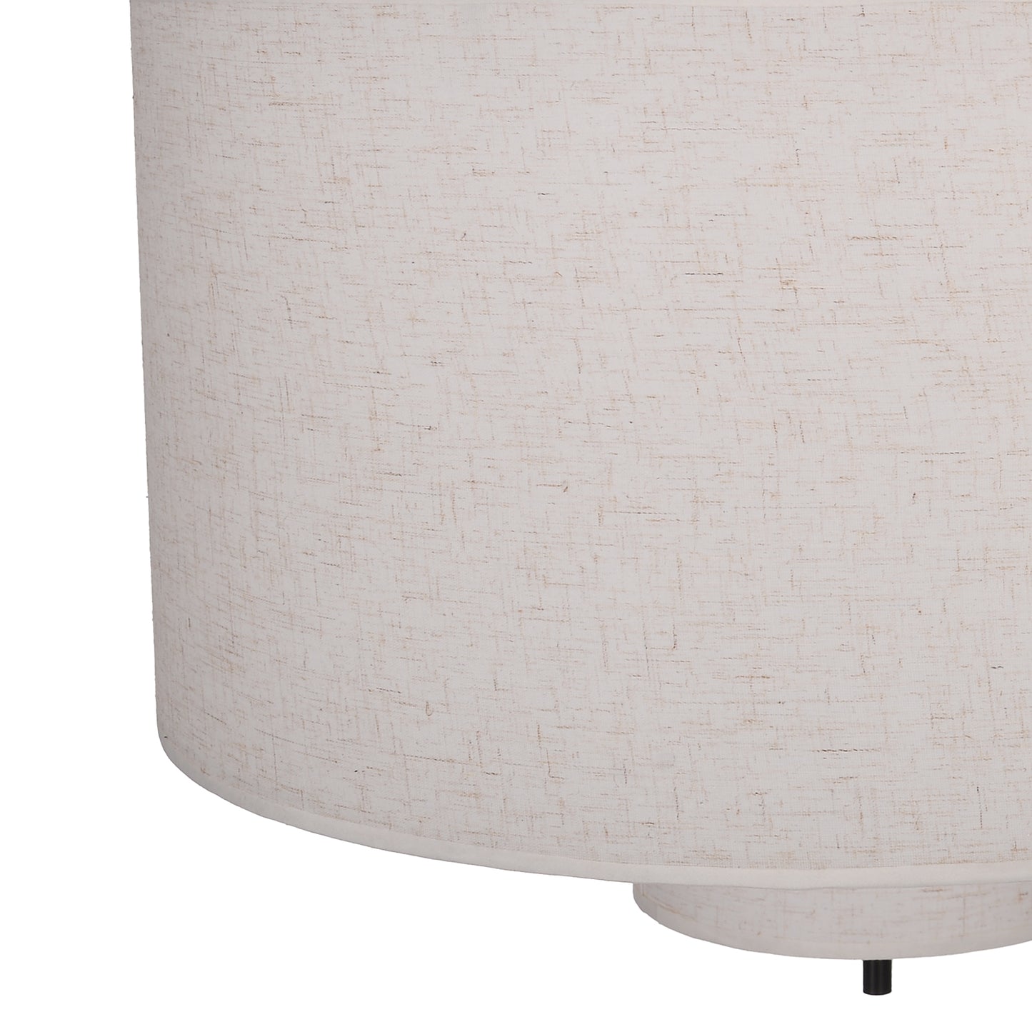 Modern Linen Drum Pendant Light - Japandi Nested Fabric Chandelier