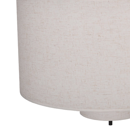 Modern Linen Drum Pendant Light - Japandi Nested Fabric Chandelier