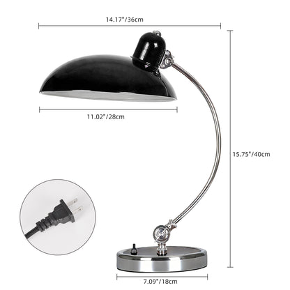 Mid-Century Bauhaus Adjustable Desk Lamp - Vintage Banker's Task Light