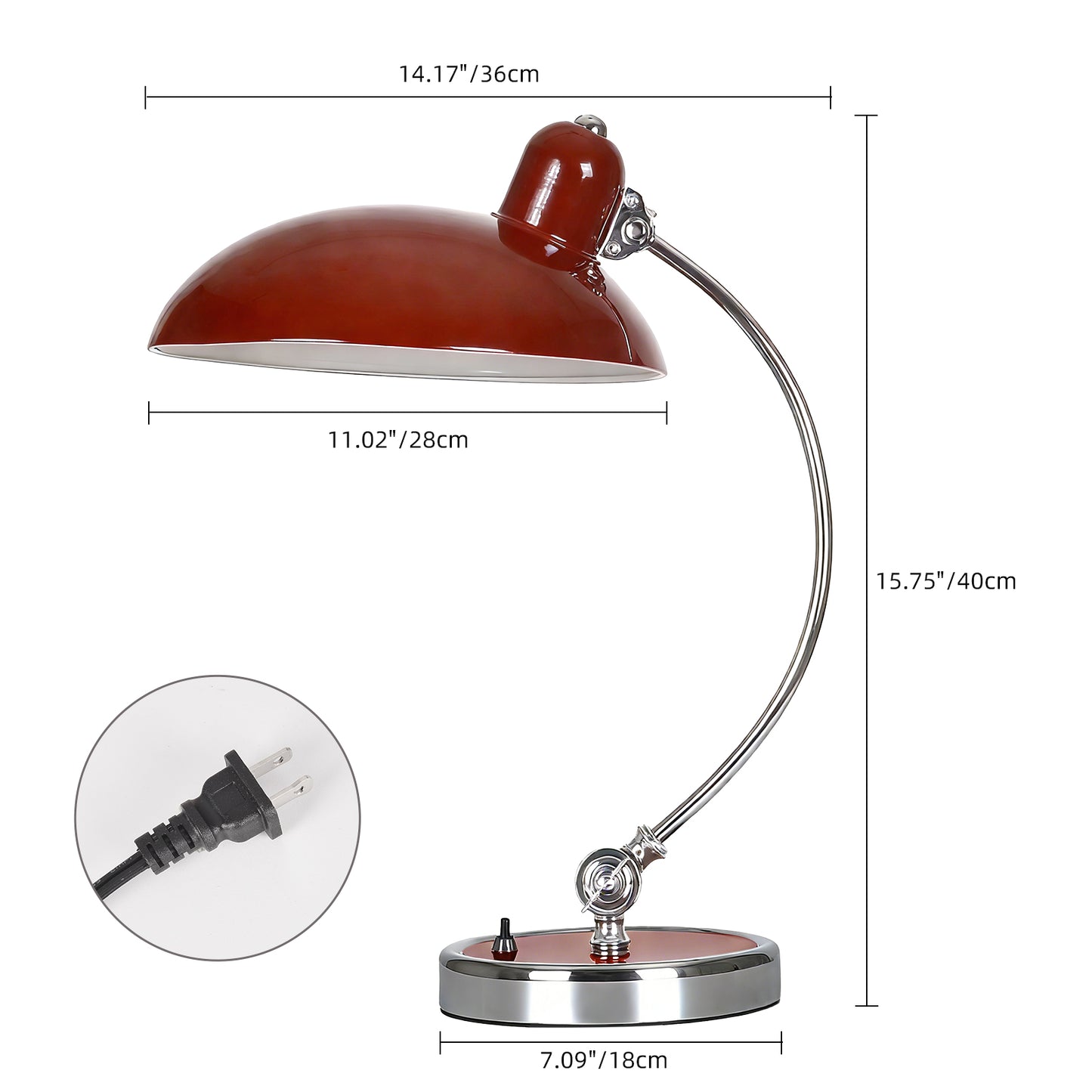 Mid-Century Bauhaus Adjustable Desk Lamp - Vintage Banker's Task Light