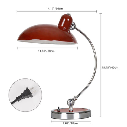 Mid-Century Bauhaus Adjustable Desk Lamp - Vintage Banker's Task Light