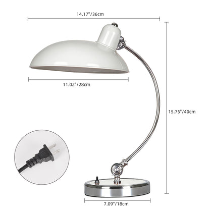 Mid-Century Bauhaus Adjustable Desk Lamp - Vintage Banker's Task Light
