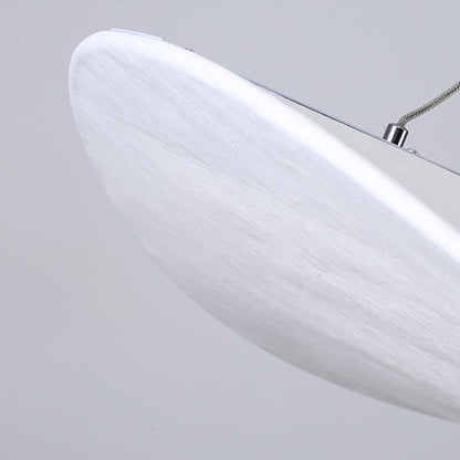 Modern Wavy Fiber Pendant Light - Wabi-Sabi Linear Hanging Lamp