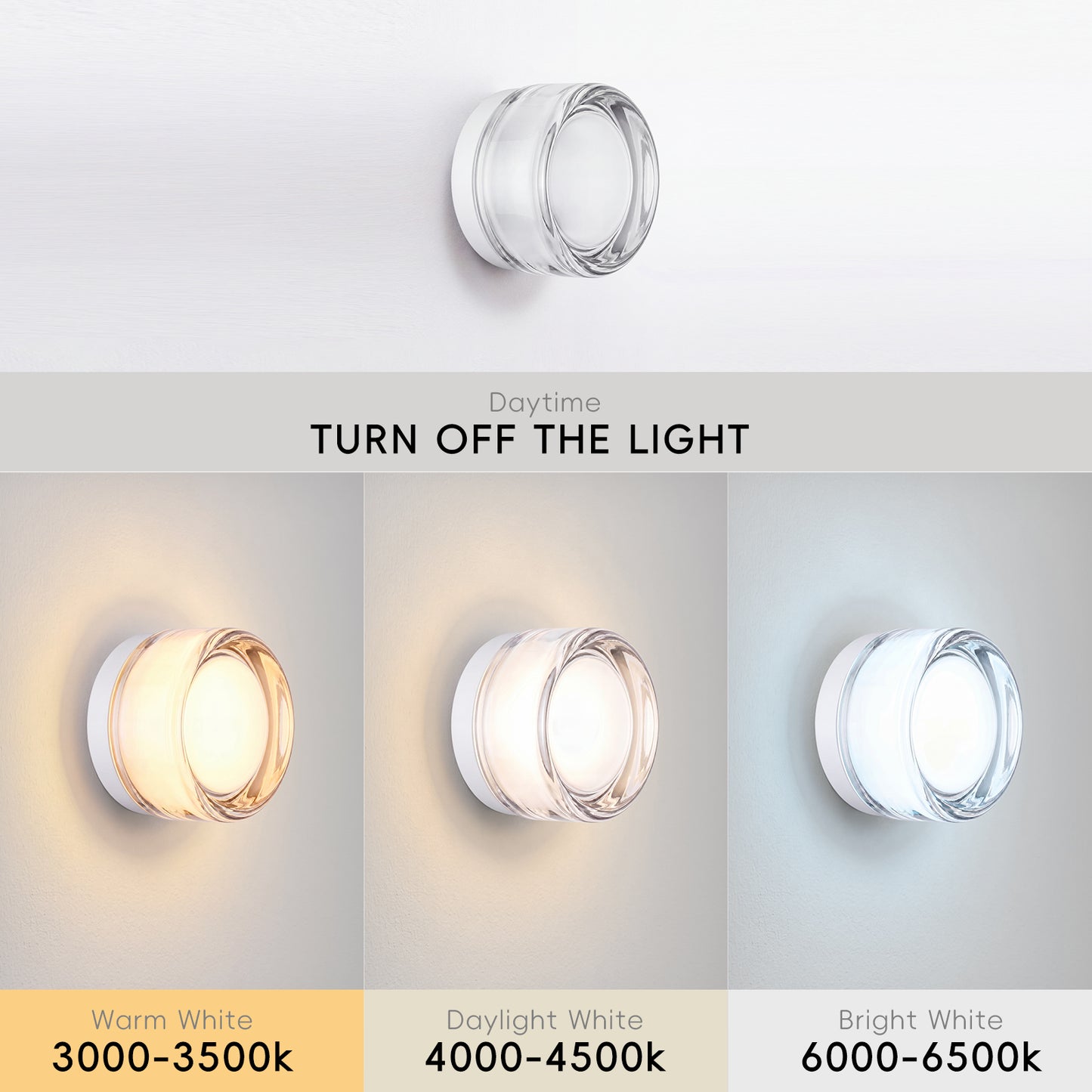 Modern Clear Glass Dimple Wall Sconce & Flush Mount Light - Glass Ceiling Lamp