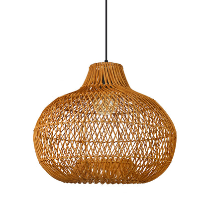 Handmade Rattan Lampshade Wicker Lamp Rustic Pendant Light