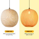 Load image into Gallery viewer, Natural Bamboo Hand-Woven Pendant Light