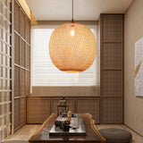 Load image into Gallery viewer, Natural Bamboo Hand-Woven Pendant Light
