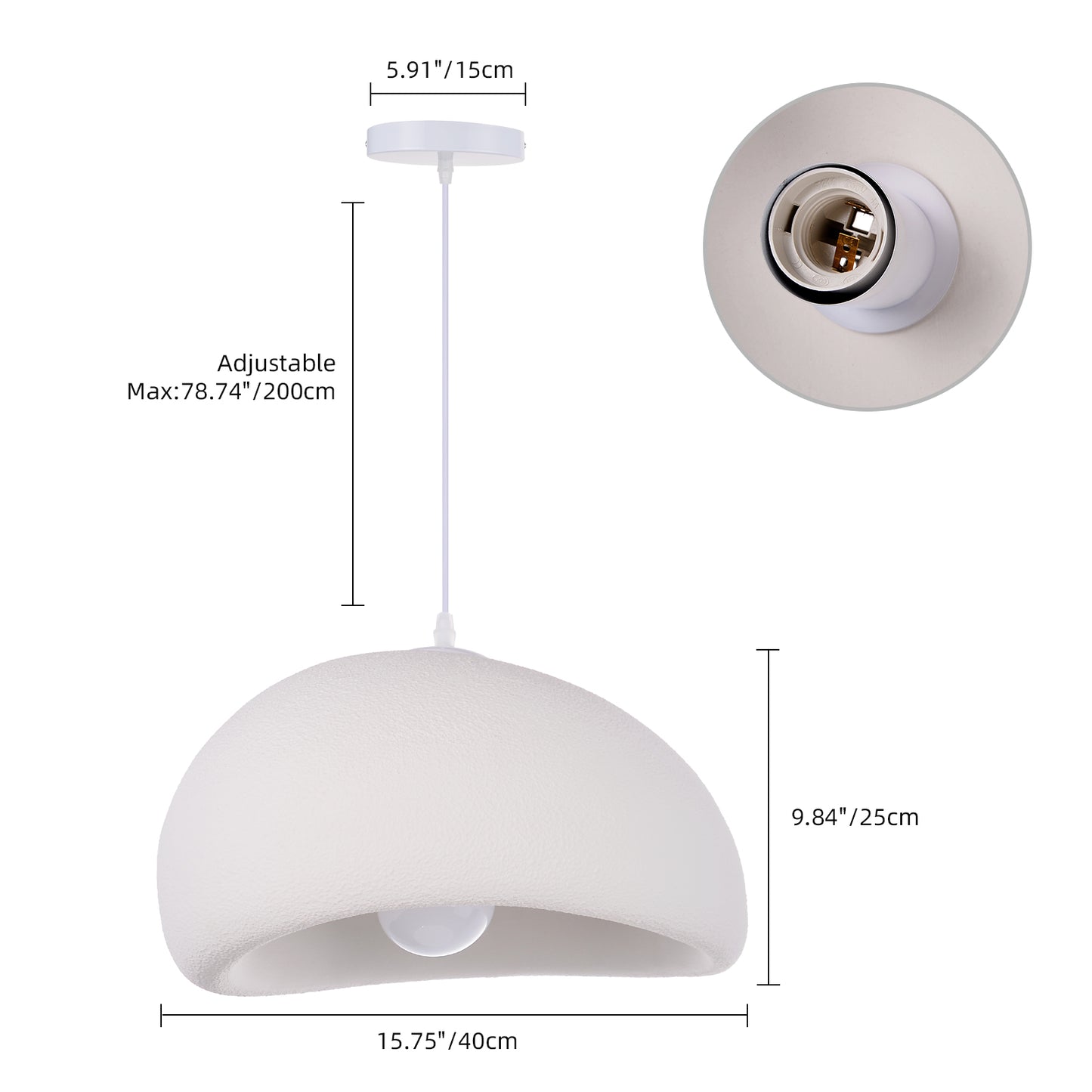 Resin Oval Pendant Lights Modern Wabi-Sabi Mushroom Organic Dome Lamp