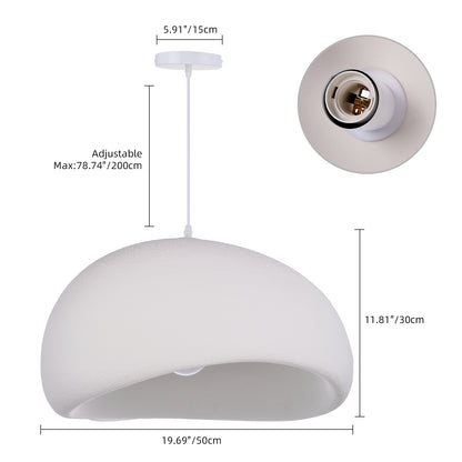 Resin Oval Pendant Lights Modern Wabi-Sabi Mushroom Organic Dome Lamp