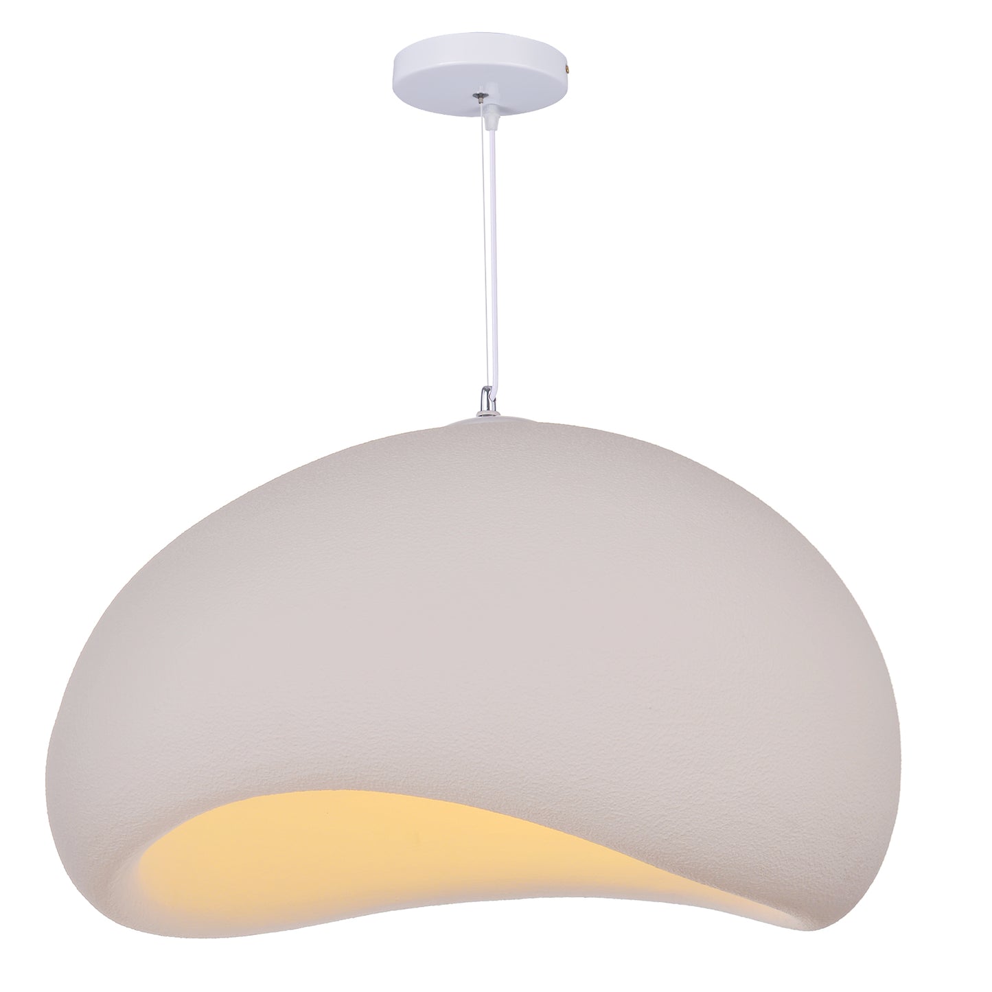 Resin Oval Pendant Lights Modern Wabi-Sabi Mushroom Organic Dome Lamp