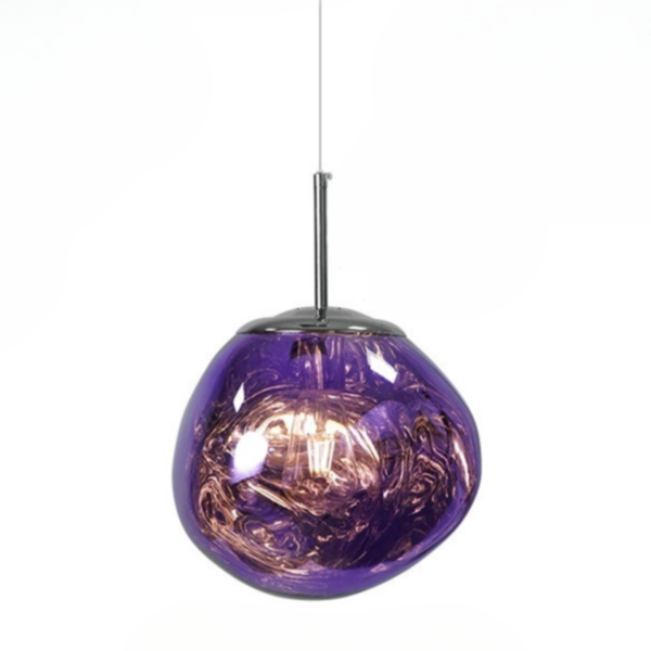Modern Melt Pendant Light - Irregular Mirror Lava Glass Chandelier