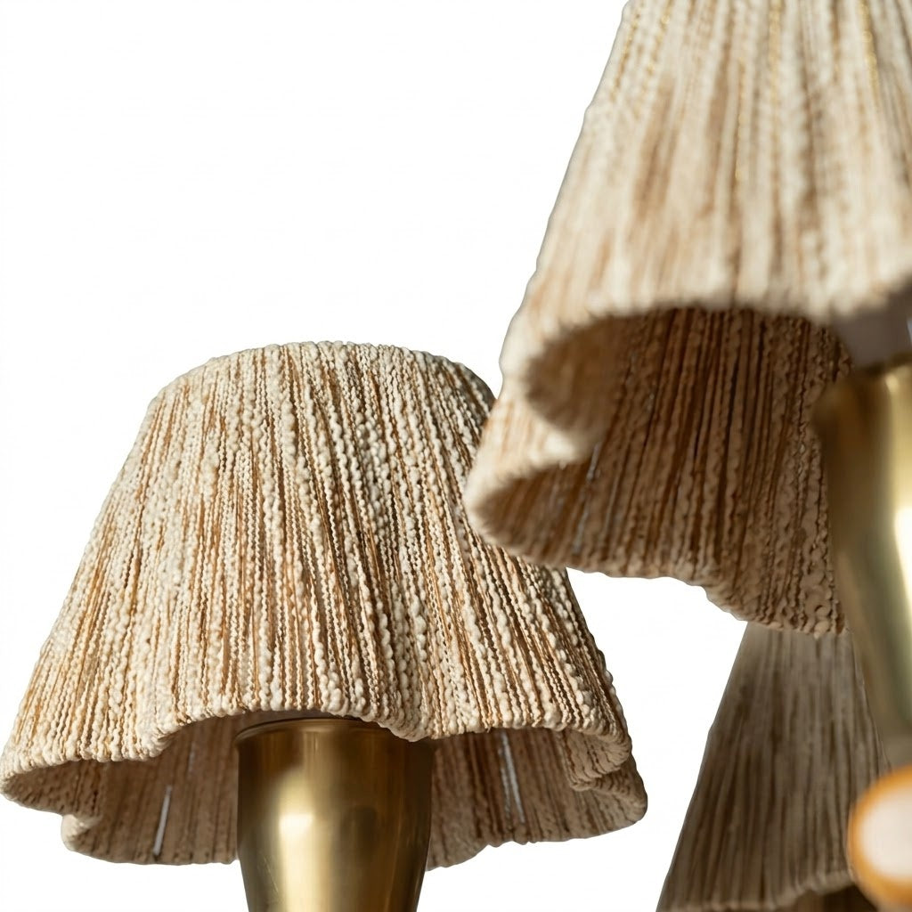 Mid-Century Solid Wood Ceiling Light for Dining Room