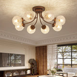 Load image into Gallery viewer, French Vintage Glass Ceiling Light for Living Room
