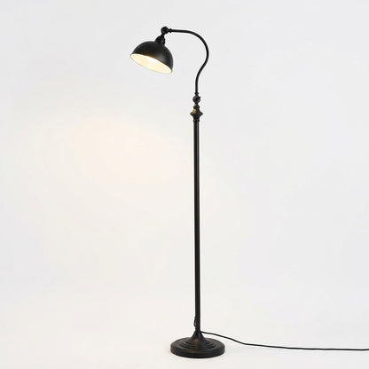 Vintage Adjustable Metal Floor Lamp – Industrial Reading Lamp