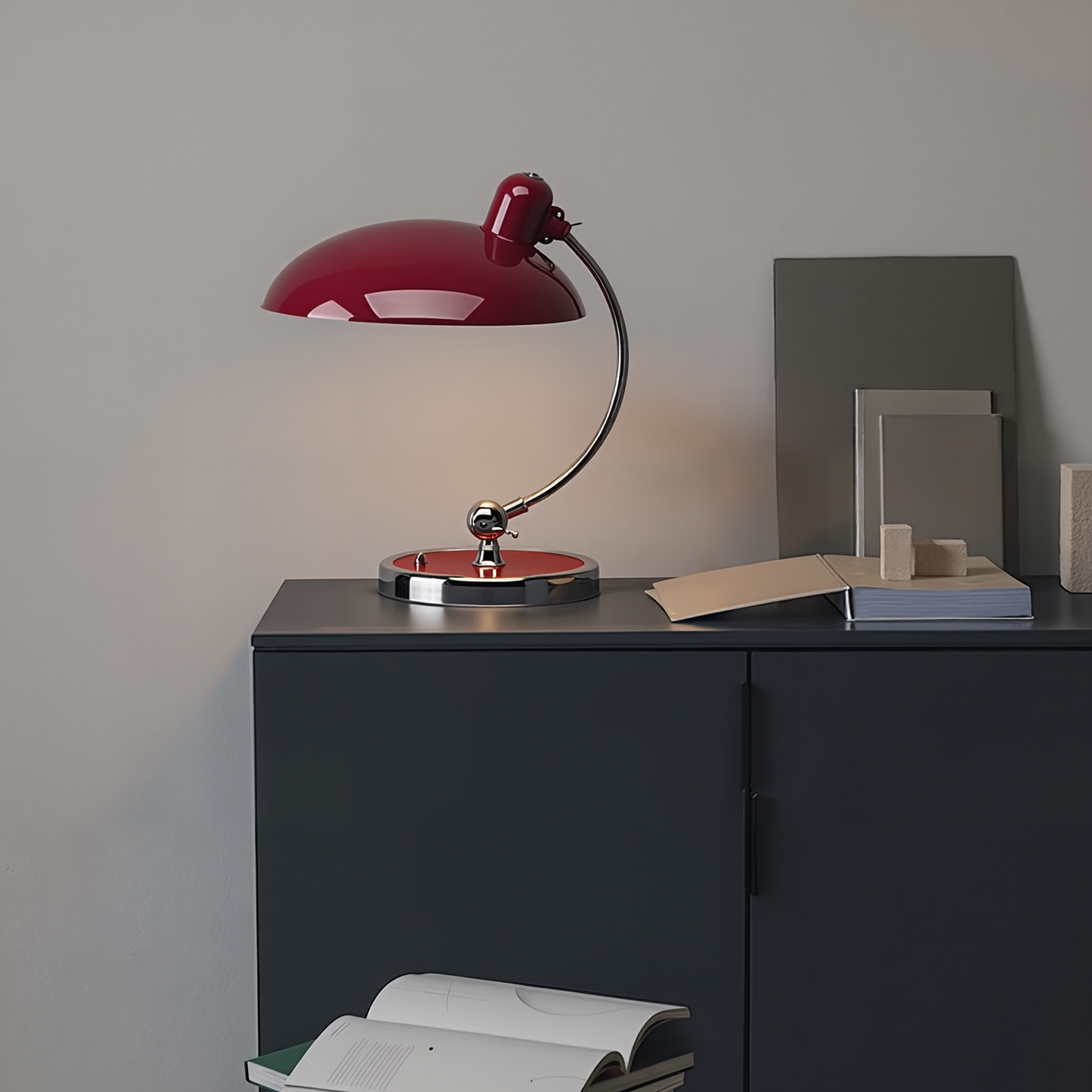 Mid-Century Bauhaus Adjustable Desk Lamp - Vintage Banker's Task Light