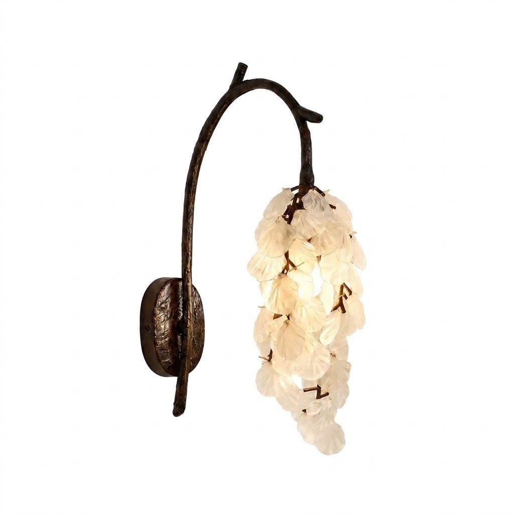 Bronze Branch Petal Wall Light