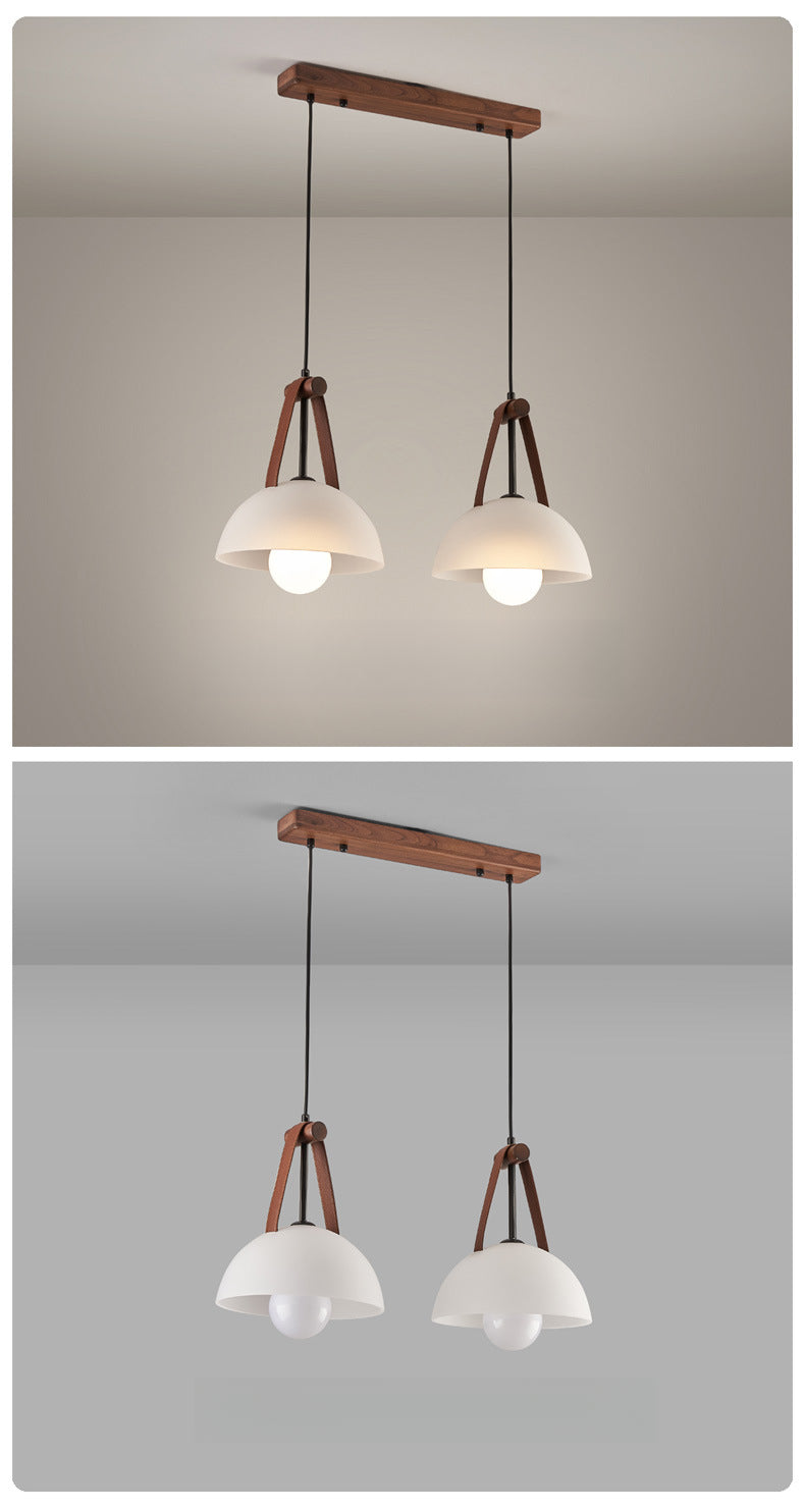Nordic Modern Creative Glass Pendant Light for Bedroom or Bar Counter