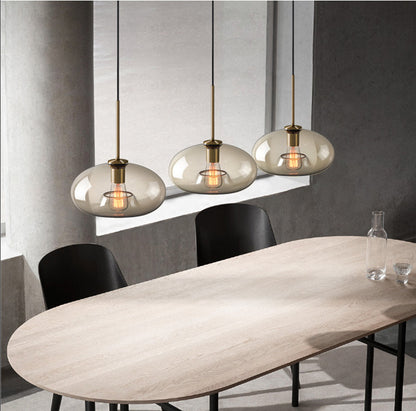 Modern Minimalist Glass Pendant Light for Coffee Bar
