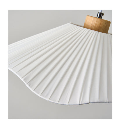 White Minimalist Fabric Pendant Light for Living Room and Dining Room