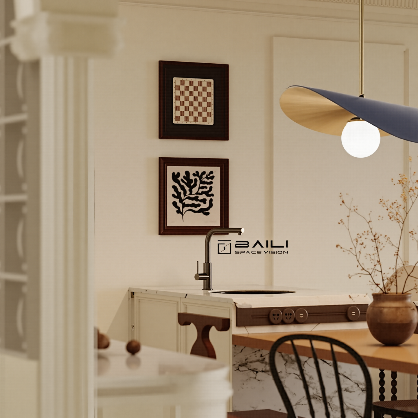 Modern Petal Chandelier - Mid-Century Tri-Tone Leaf Pendant Light