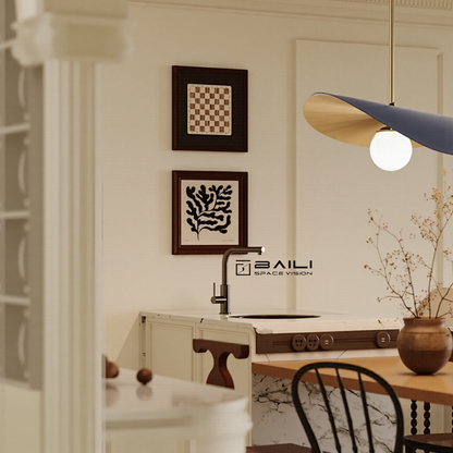 Modern Petal Chandelier - Mid-Century Tri-Tone Leaf Pendant Light