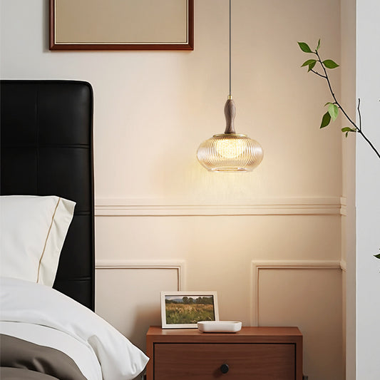 Vintage Glass Small Pendant Light for Dining Room Bar-[Modern pendant lighting for bedroom and living space]-Demolights UK