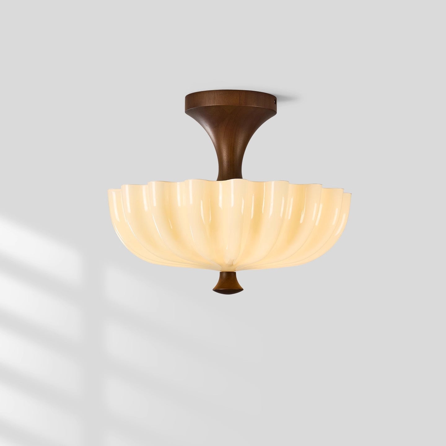 Vintage French Glass Ceiling Light for Bedroom