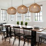 Load image into Gallery viewer, Handwoven Rattan Pendant Light for the Living Room