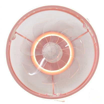 Kids Ceiling Fan with LED Light Cute Round Design