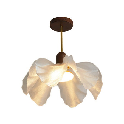 French Vintage Style Flower Pendant Light for Study and Bedroom