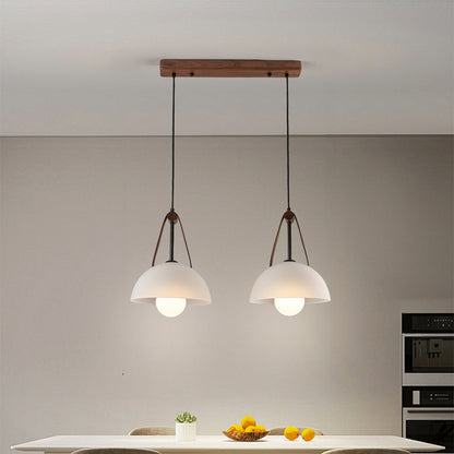 Nordic Modern Creative Glass Pendant Light for Bedroom or Bar Counter