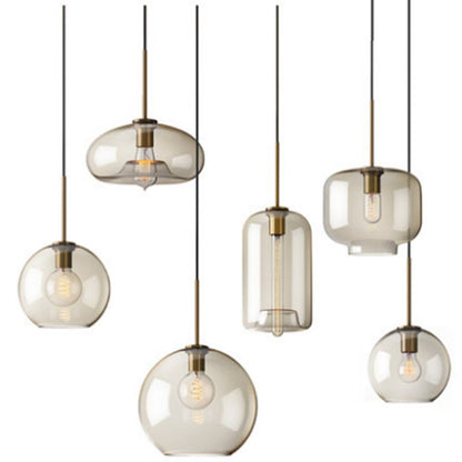 Modern Minimalist Glass Pendant Light for Coffee Bar