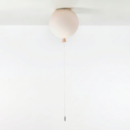 Modern Balloon Ceiling Light - Colorful Glass Flush Mount for Kids Room & Nursery