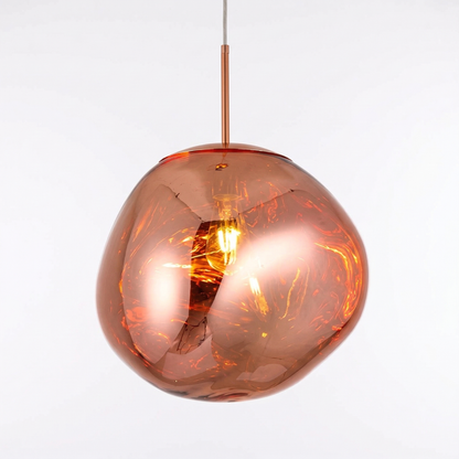 Modern Melt Pendant Light - Irregular Mirror Lava Glass Chandelier