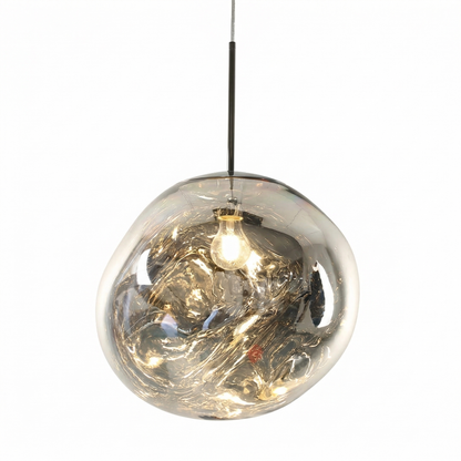 Modern Melt Pendant Light - Irregular Mirror Lava Glass Chandelier