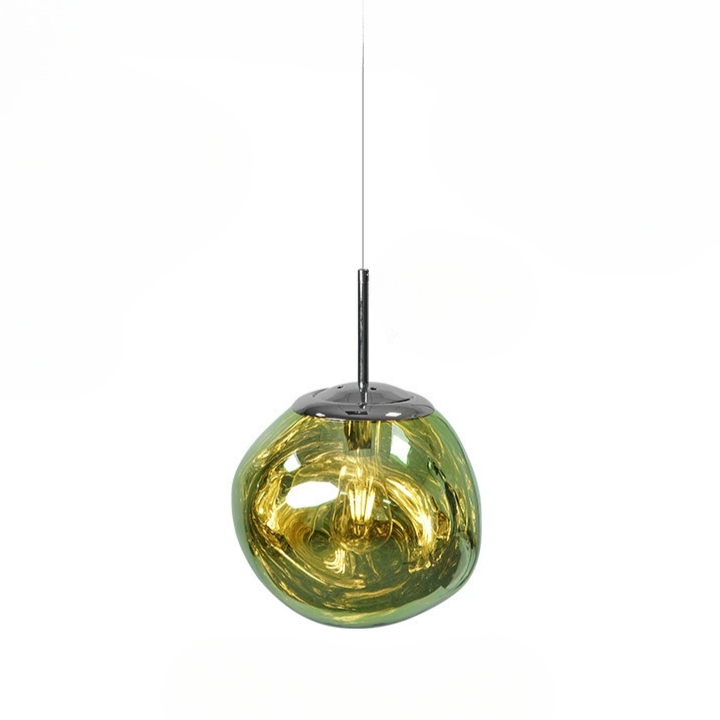 Modern Melt Pendant Light - Irregular Mirror Lava Glass Chandelier