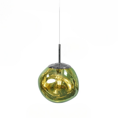 Modern Melt Pendant Light - Irregular Mirror Lava Glass Chandelier