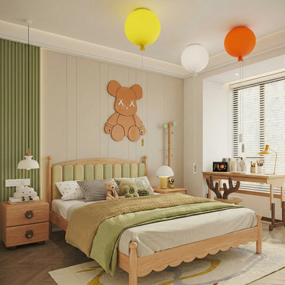 Modern Balloon Ceiling Light - Colorful Glass Flush Mount for Kids Room & Nursery
