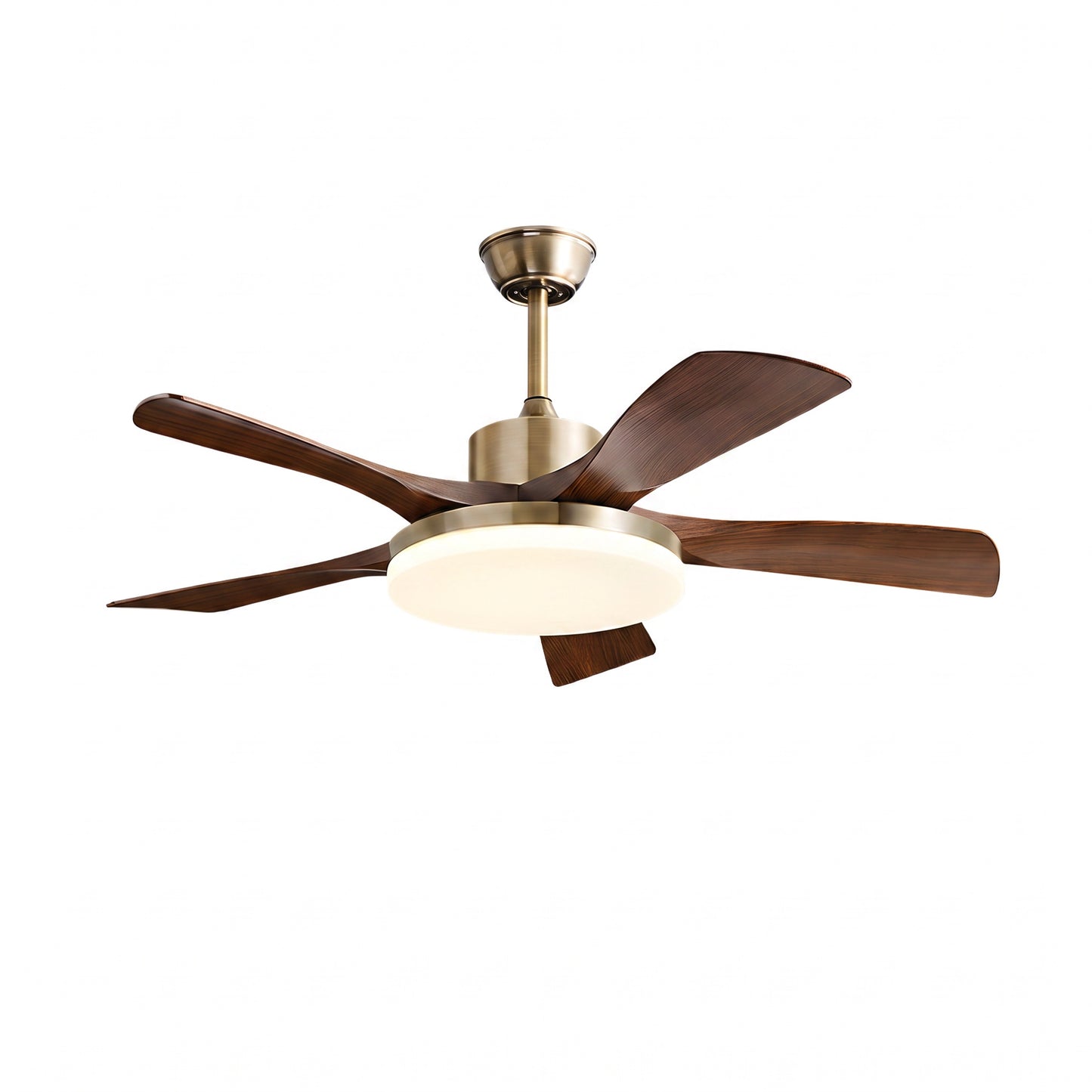 Modern 5-Blade LED Ceiling Fan - 40"/46"/56" Downrod & Flush Mount