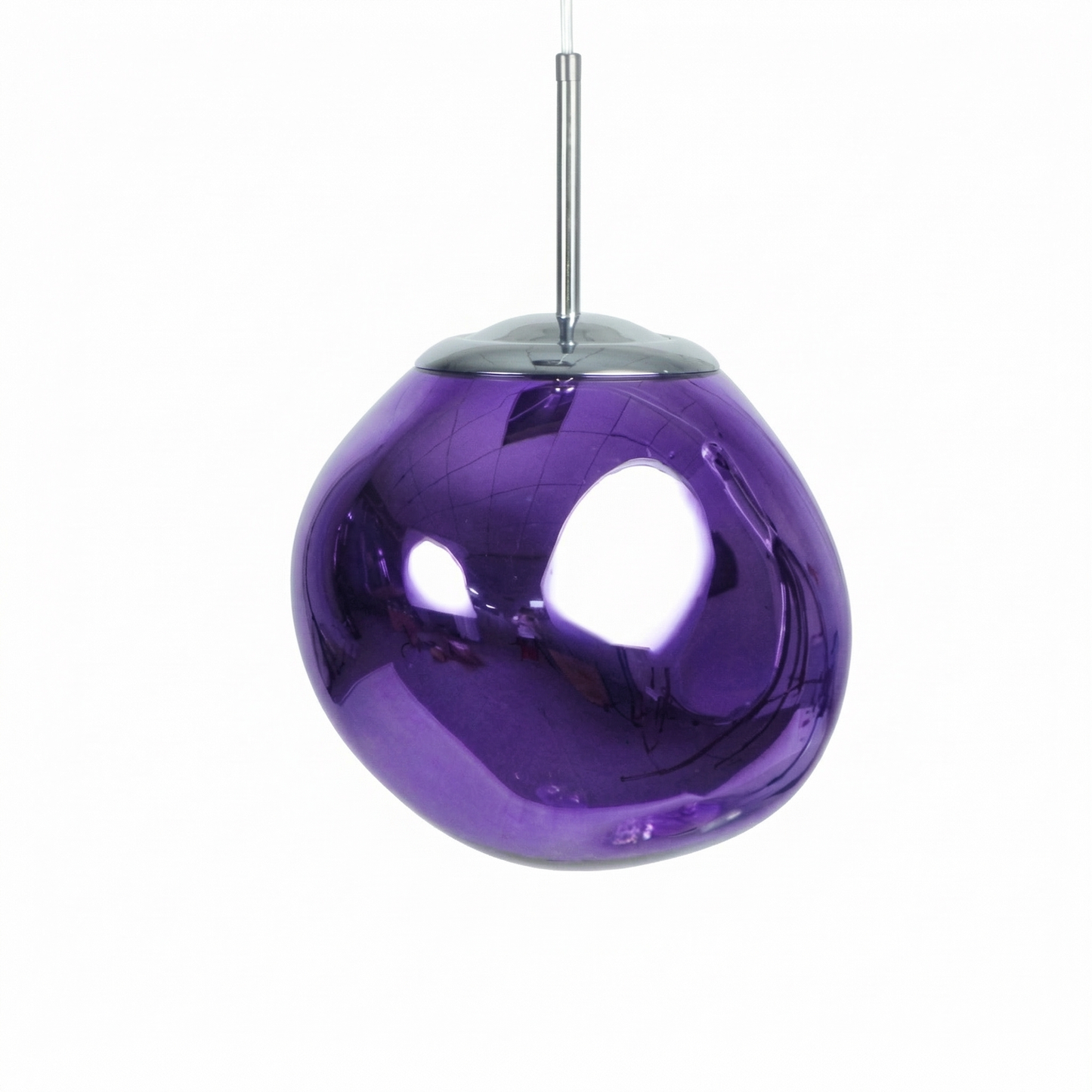 Modern Melt Pendant Light - Irregular Mirror Lava Glass Chandelier