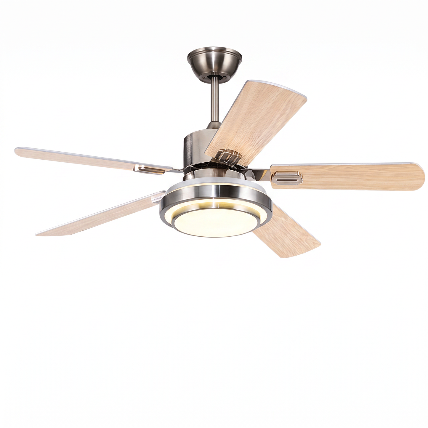 Modern LED Ceiling Fan with Ring Light Kit - 42"/52" Dimmable Remote Fan