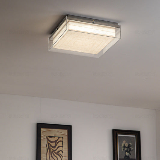 Modern Square Acrylic Flush Mount Light - 3-Color Ceiling Lamp