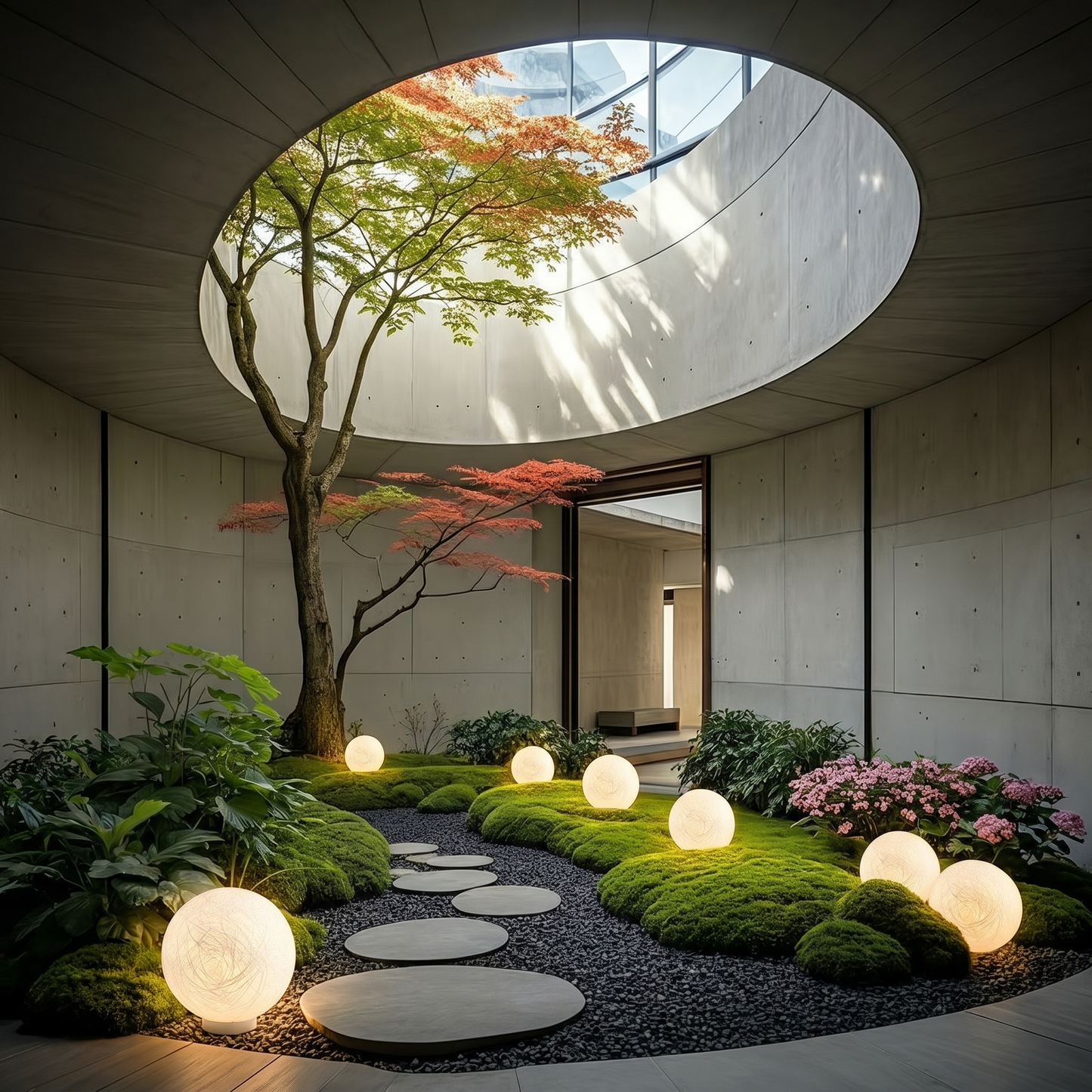 Modern Moon Globe Floor Lamp - Hemp Fiber Orb Table Light