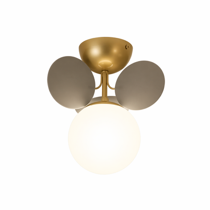 Modern Grey Petal Ceiling Light - Nordic Minimalist Flush Mount Lamp