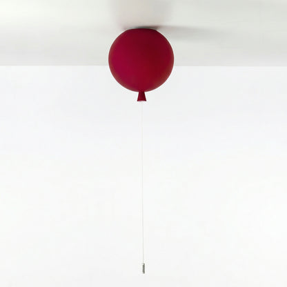 Modern Balloon Ceiling Light - Colorful Glass Flush Mount for Kids Room & Nursery