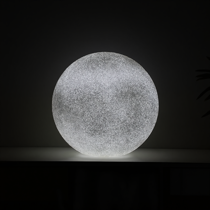Solar Powered Moon Globe Lamp - Outdoor IP65 Waterproof Hemp Fiber Light