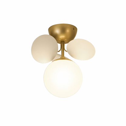Modern White Petal Ceiling Light - Nordic Cloud Flush Mount Lamp
