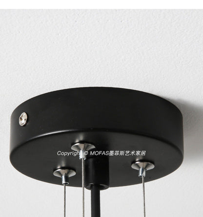 Modern Spiral Wood Triangle Pendant Light - Nordic Helical Chandelier